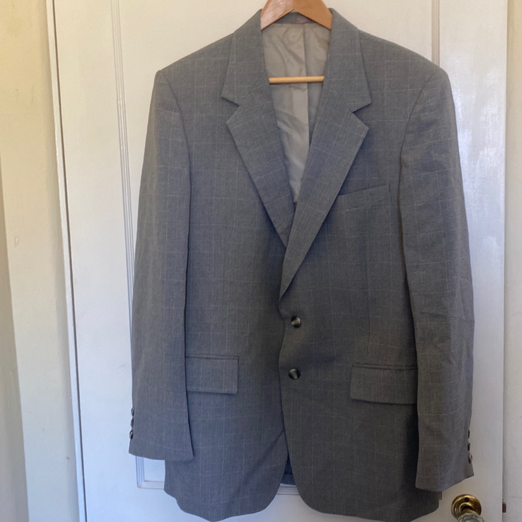 1980s Gray Sport Coat 42r The Comfort Suit